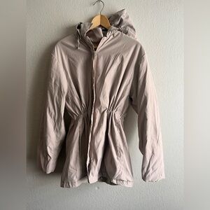 London Fog Limited Edition Light Tan Hooded Utility Jacket Size L